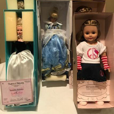Five Collectible Dolls