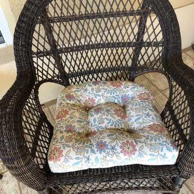 Resin wicker rocker 