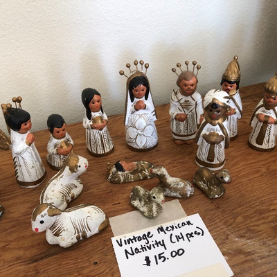 Vintage Mexican nativity 