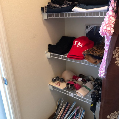 Hats, belts, scarves, hangers