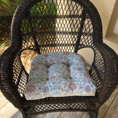 Resin wicker rocker