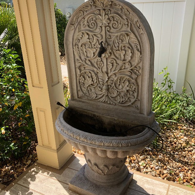 Beautiful standing wall fountain