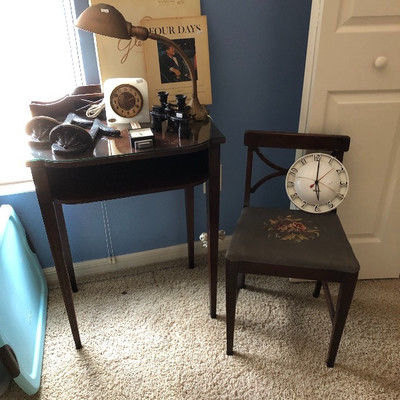 Antique Writing Desk & Chair 