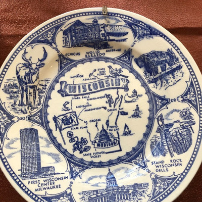 Wisconsin commemorative plate