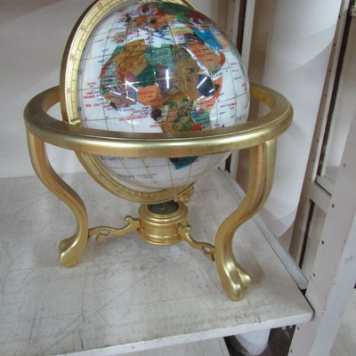 gemstone globe in base base