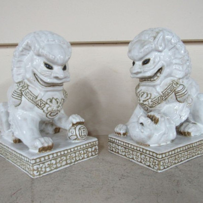 pair of Oriental foo dogs