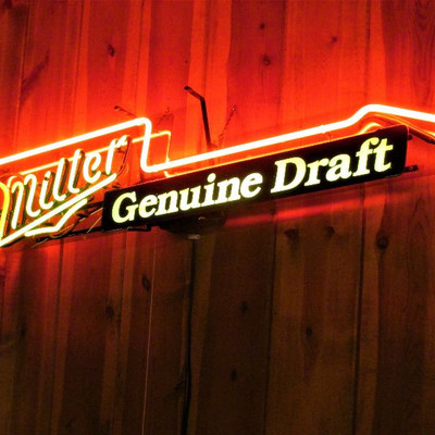 Miller neon sign
