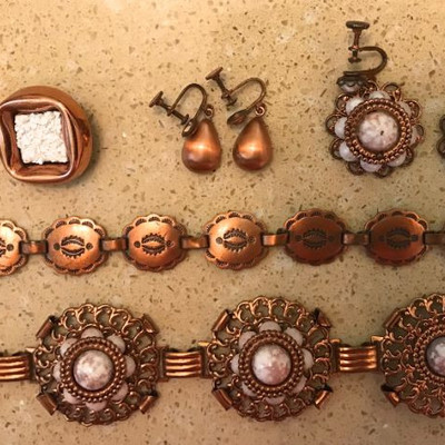 Vintage Costume Jewelry Copper