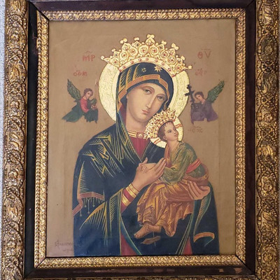 520: 
Framed Piece of Religious Artwork
Measures approx 21