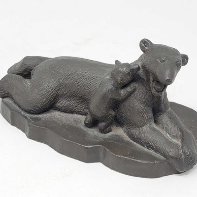 327:	
Mama Bear and Baby Bear Bronze
Measures approx 7