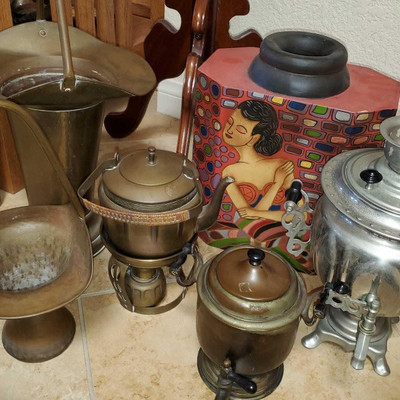 376: 	
Vintage Teapots, Metal Pails and More
Vintage Teapots, Metal Pails and More