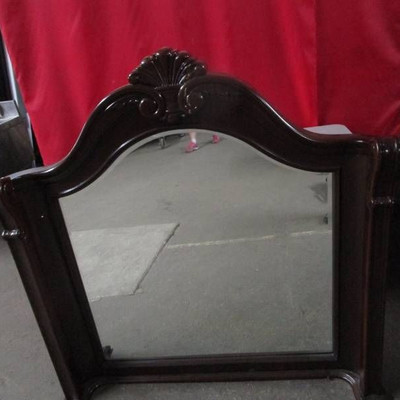 Mahogany color Large Dresser Mirror