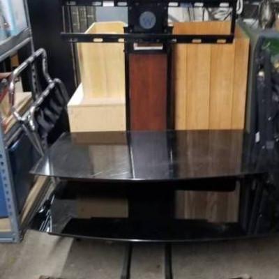Metal  Glass Large TV Stand Mount