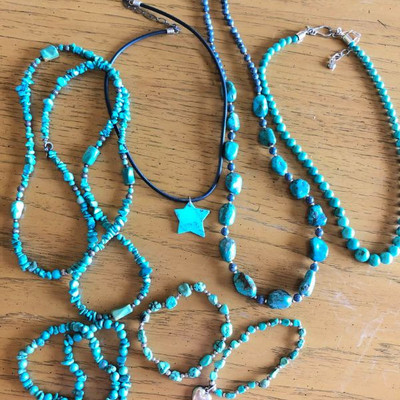 Turquoise, turquoise, turquoise jewelry