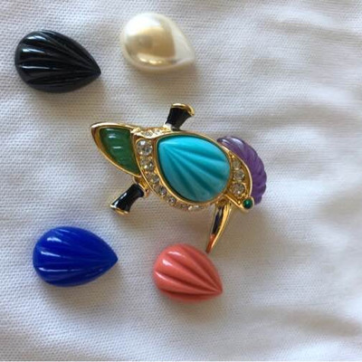 Kenneth Jay Lane bird pin