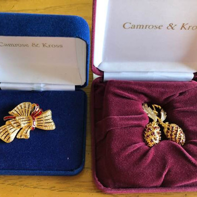 Camrose and Kross Jacqueline Kennedy replica pins
