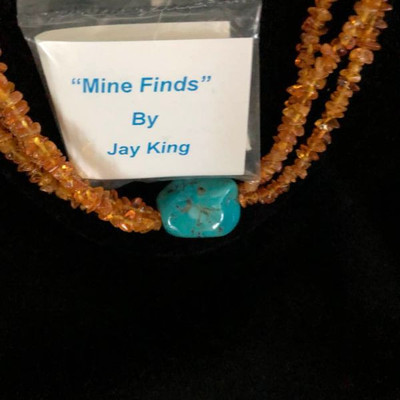 Jay King Mine Finds Amber and turquoise Jewelry