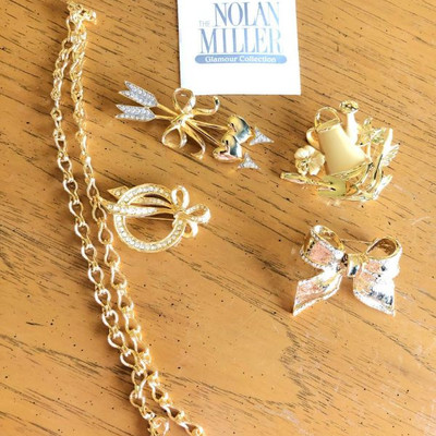 A collection of brooches from Nolan Miller