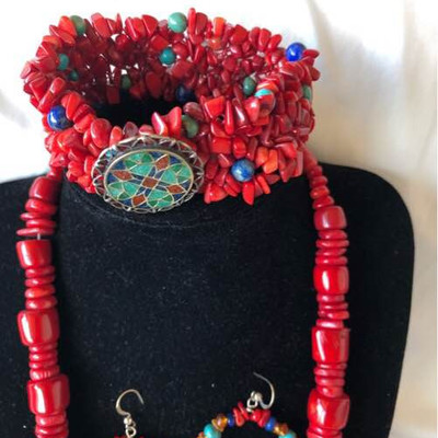 Jay King Mine Red Coral and Turquoise collections