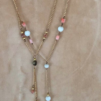 Lee Sands White Coral and Natural stone Necklaces