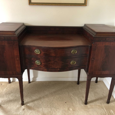 Mahogany sideboard with wine drawer