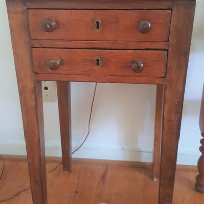 Two drawer nightstand - antique