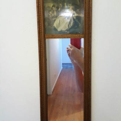 Federal mirror with lithograph