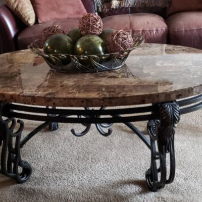 Stone Top Cocktail Table Pre-sale @ $200 Approx... 47 x 31 x 20  
