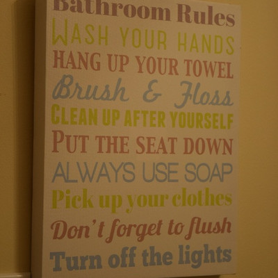 Bathroom Sign