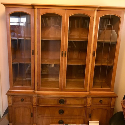 China cabinet.  One of two, this one is smaller than the other and is perfect for apartments or small homes.