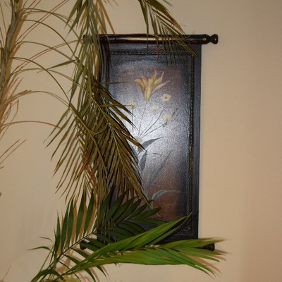 Plant and Wall Scroll