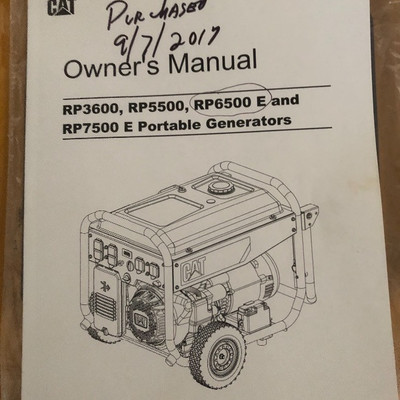 CAT Generator RP6500E