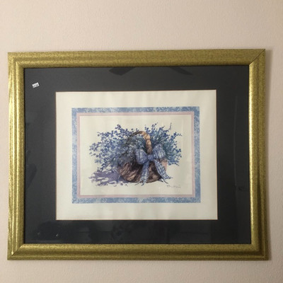 Framed floral art