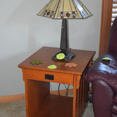 End Table and Table Lamp