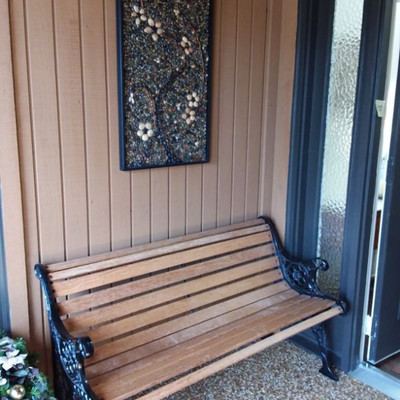 Cast Iron/Wood Bench
