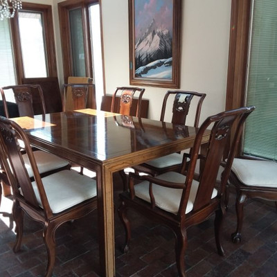 Drexel Asian Style Dining Room Set