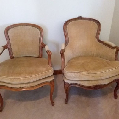 2 Vintage Upholstered Chairs