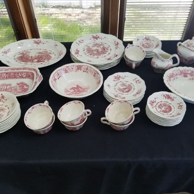 Mason's Watteau China Set/Warwick Tudor Rose