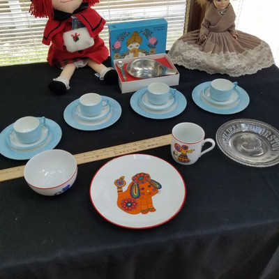 Children's Tea Set/Collector Dolls & More