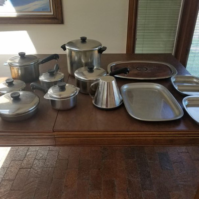 Revere Ware Pots and Pans/Stainless Servers