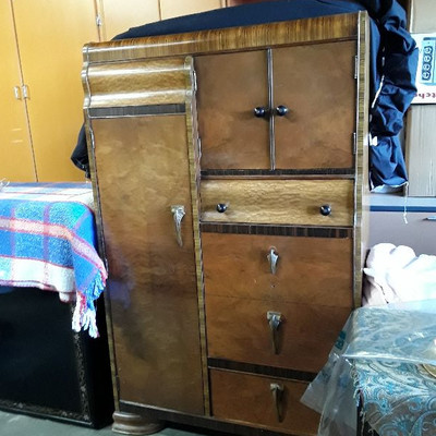 Vintage Armoire Wardrobe with cedar closet.