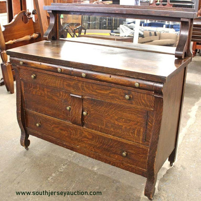 ANTIQUE Oak Empire Sideboard with Mirror

Auction Estimate $100-$300 â€“ Located Inside
