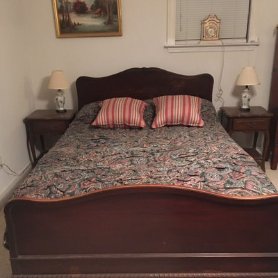 Antique Full Size Bed with Mattress SGA026 https://www.ebay.com/itm/113777153624