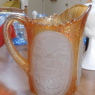 Marigold Windmill Pitcher by Imperial Glass Co.