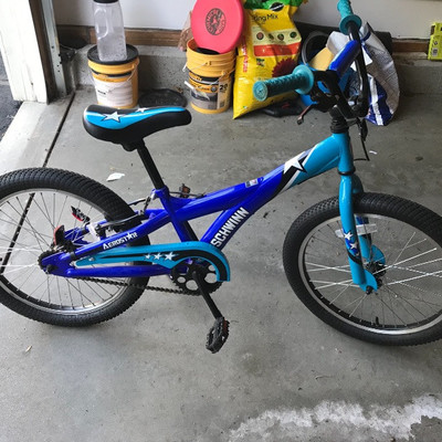Child sized bike with low bar