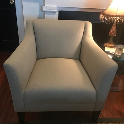 Crate and Barrel upholstered chair $175
33 X 33 X 32