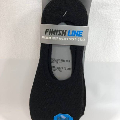Finish Line Premium Ultra No Show Socks - 3 pack
