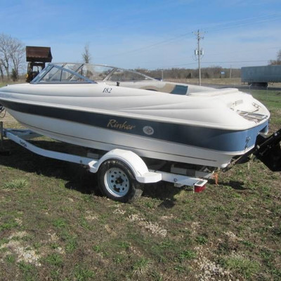 1999 Rinker Boat and 1998 Yacht Trailer- Both with ......