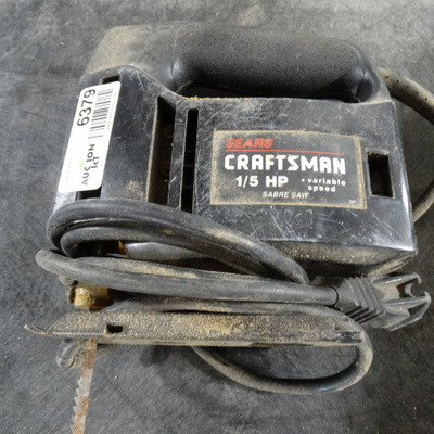 Craftsman 1 5 HP sabre saw.