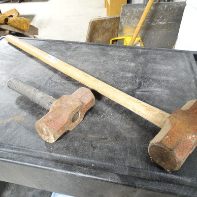 2 Sledge hammers.